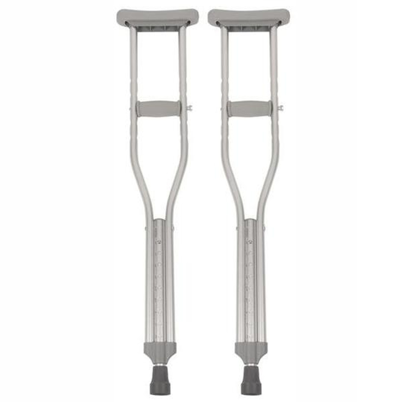 Youth push-button aluminum crutches - heights 4'7" - 5'2" (5093-S) (5093-S)