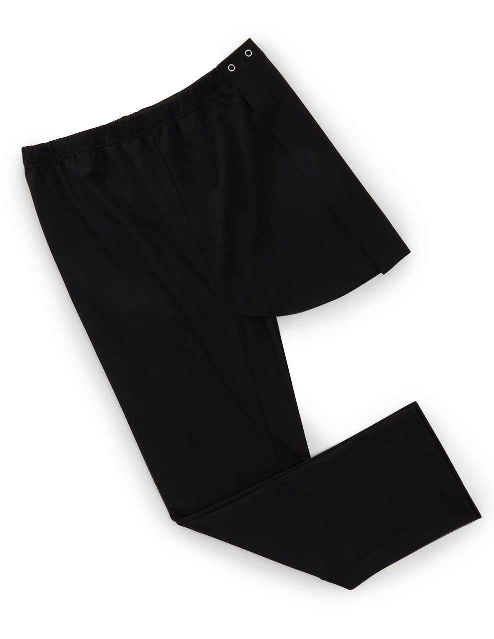 Silverts SV27050 Pant Open Back Knit With Pocket Antimicrobial Black, Size=S, SV27050-SV2-S