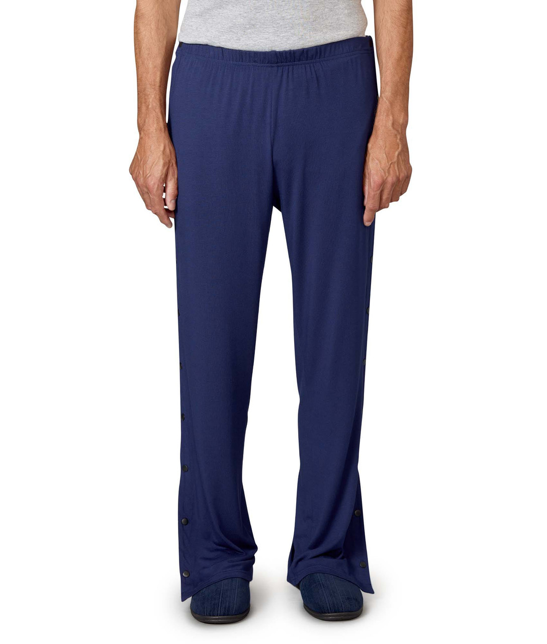Silverts SV61010 Womens and Mens Post-Surgical Tearaway Pants With Snaps Navy, Size=M, SV61010-SV3-M
