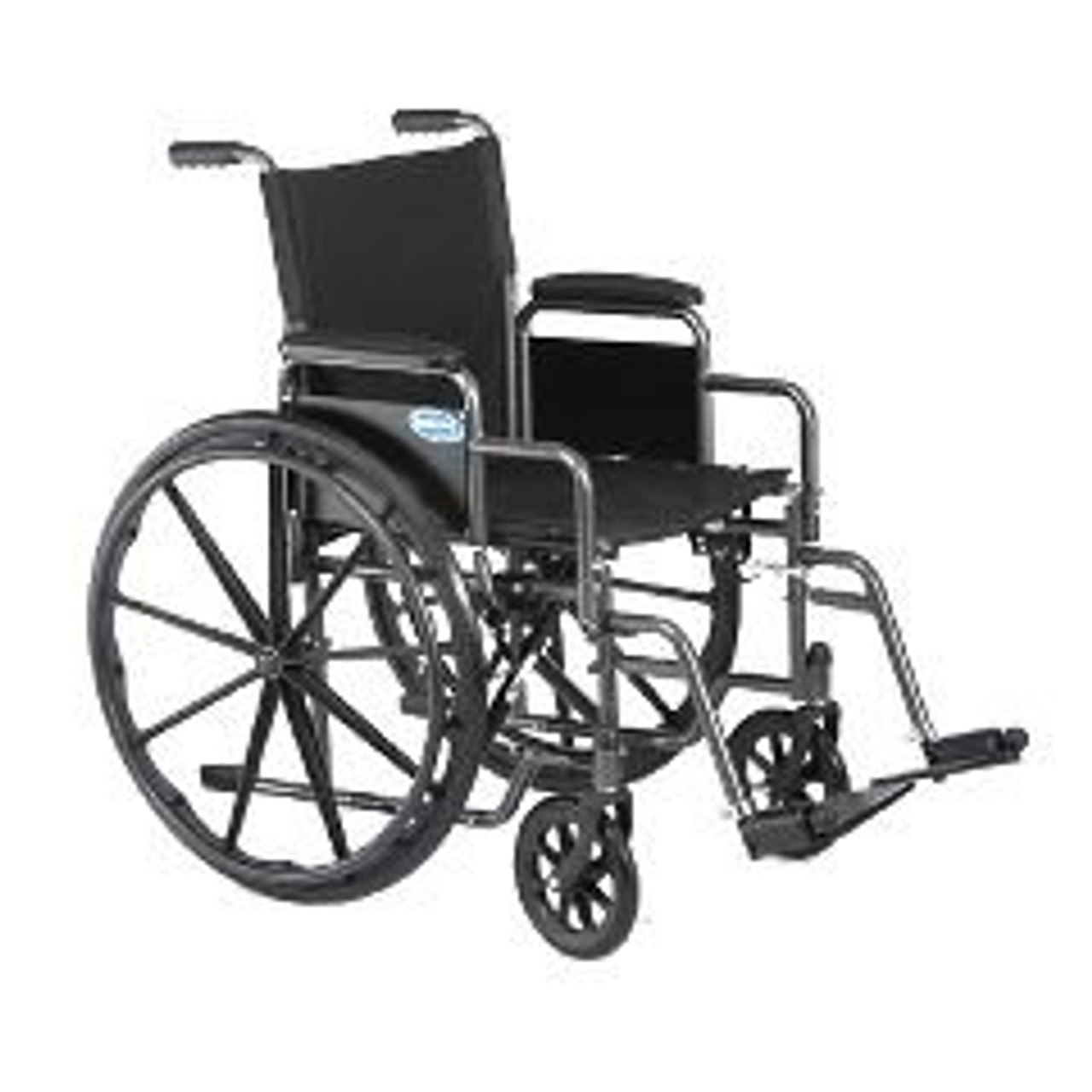 Tuffy TUF001 wheelchair 18" standard, fixed arms, removable footrests (TUF001) (Tuffy TUF001)
