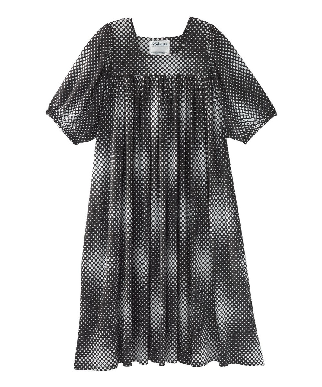 Silverts SV22040 Senior Women's Float Dress - Moo Moo Lounge House Dress Dots Print, Size=OS, SV22040-SV2089-OS
