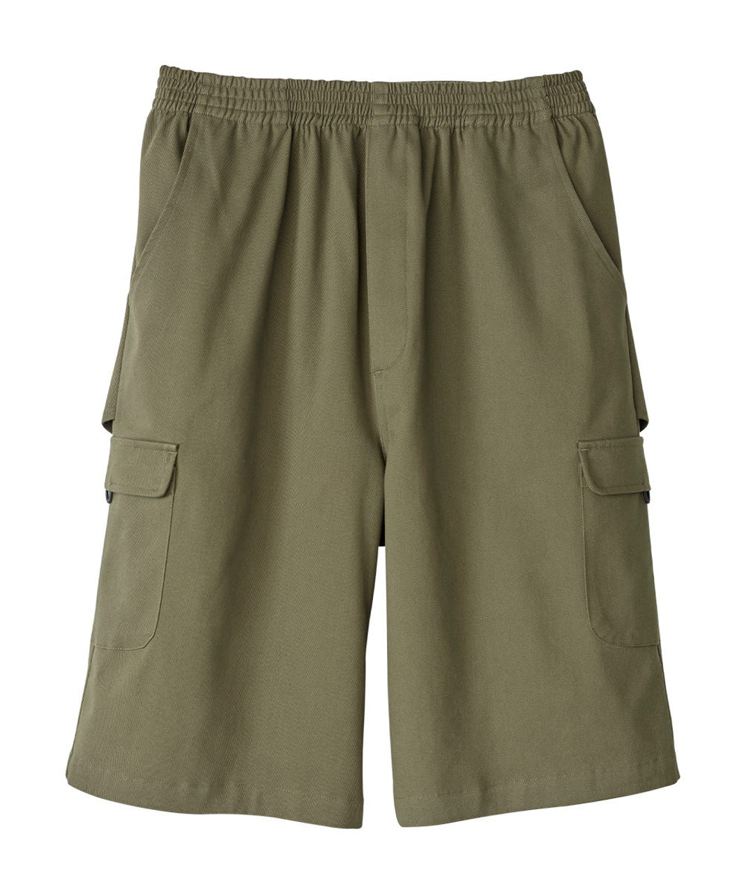 Silverts SV036 Senior Men's Open Back Adaptive Cargo Short Olive, Size=3XL, SV036-SV564-3XL