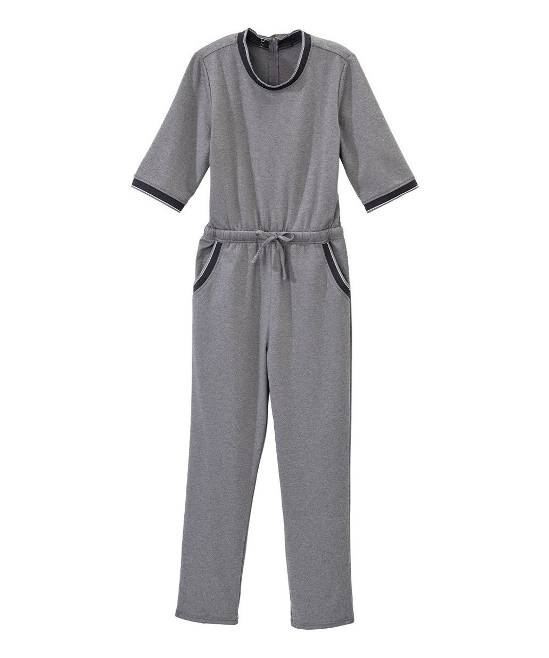 Silverts SV23330 Womens Anti Strip Suit Jumpsuit Heather Gray, Size=S, SV23330-HGRY-S