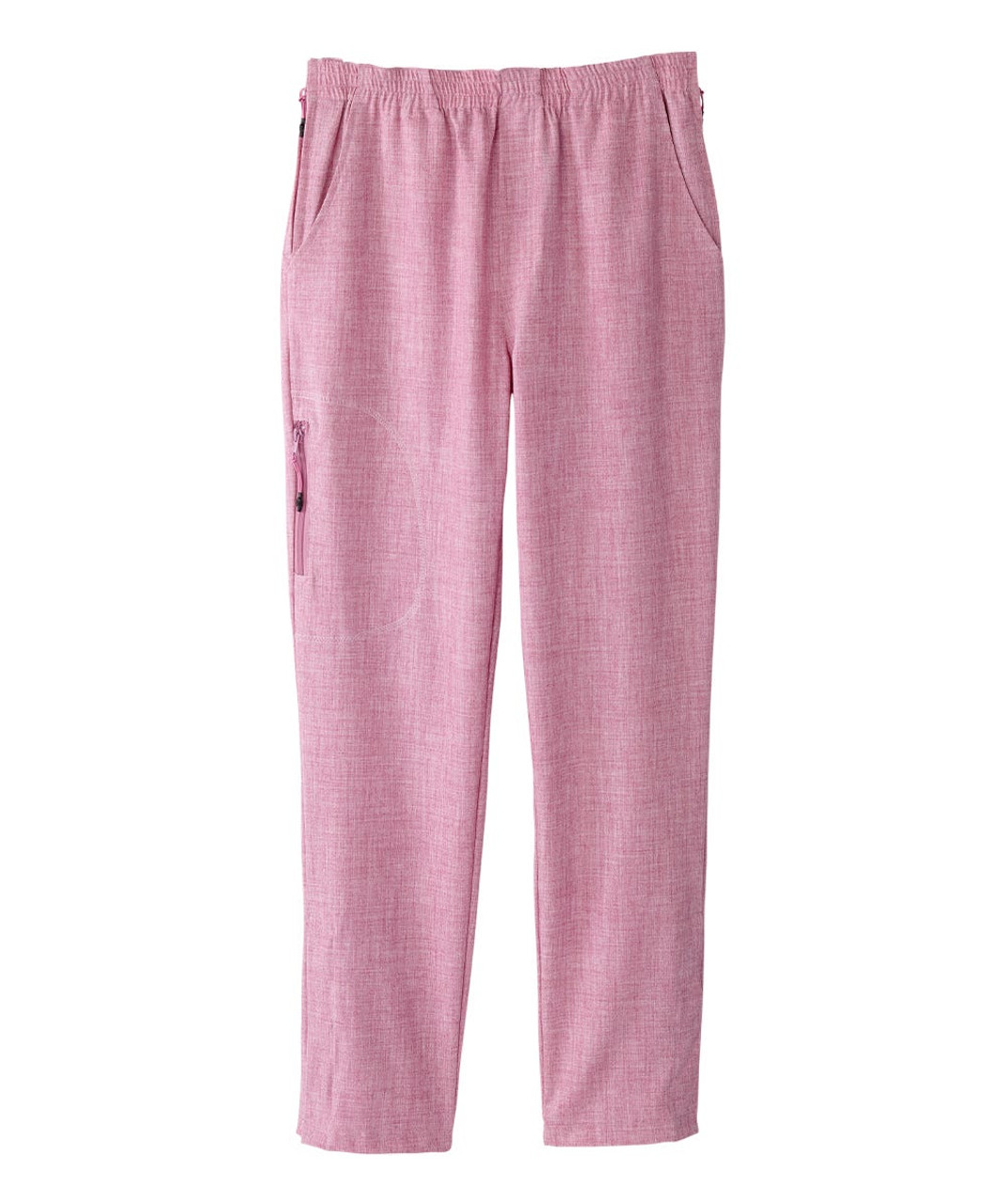 Silverts SV040 Senior Women's Side Zip Adaptive Linen Pant Dusty Pink, Size=S, SV040-SV2004-S
