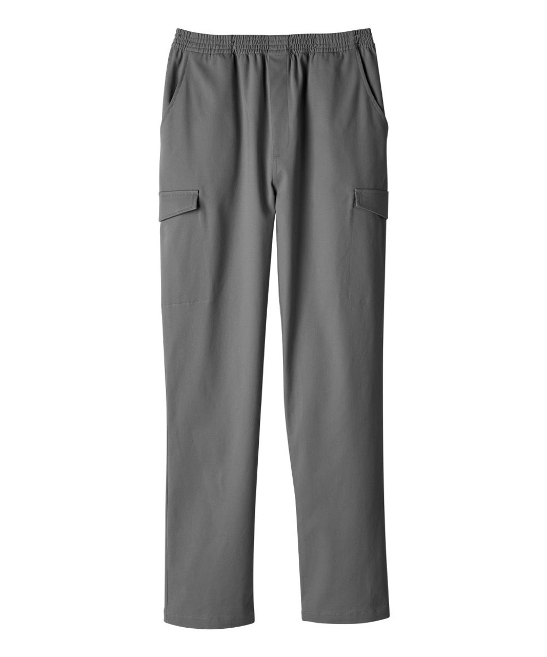 Silverts SV034 Senior Men's Adaptive Pull-on Pant with Cargo Pockets Grey, Size=2XL, SV034-SV18-2XL