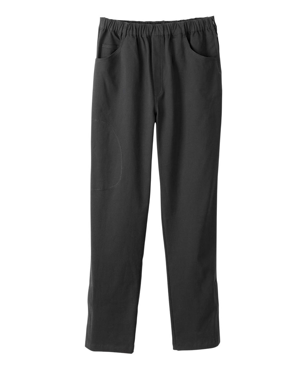 Silverts SV044 Senior Men's Side Zip Adaptive Pant Black, Size=S, SV044-SV2-S