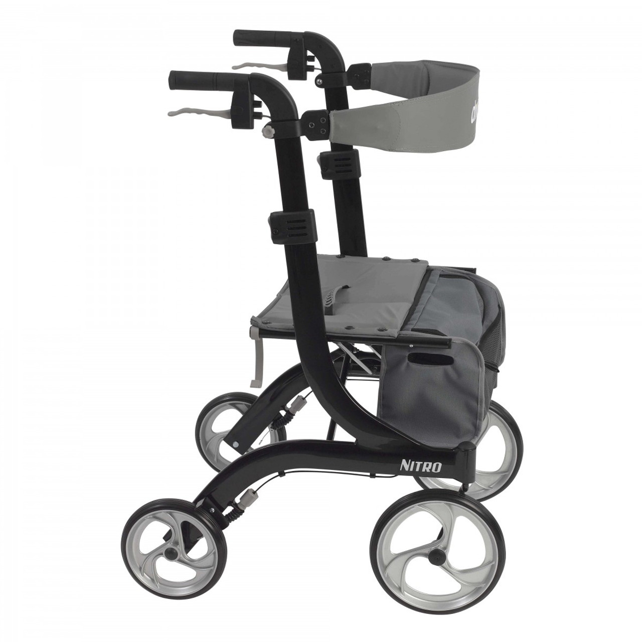 Nitro Euro Style Walker Rollator, Tall, Black (RTL10266BK-T)