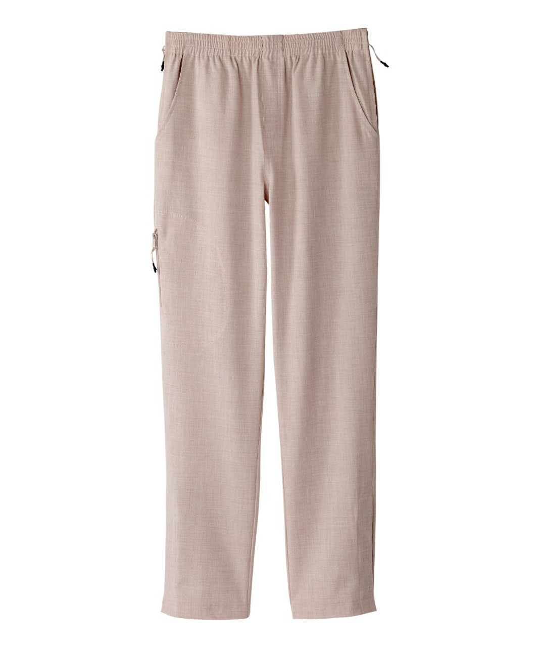 Silverts SV040 Senior Women's Side Zip Adaptive Linen Pant Khaki, Size=2XL, SV040-SV2005-2XL
