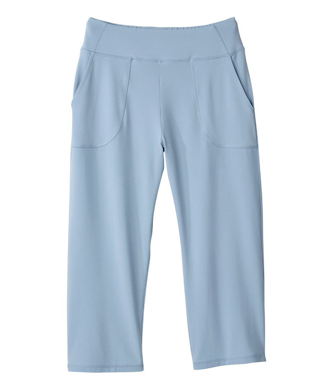 Silverts SV041 Senior Women's Pull-on Capri Breezy Blue, Size=3XL, SV041-SV2003-3XL