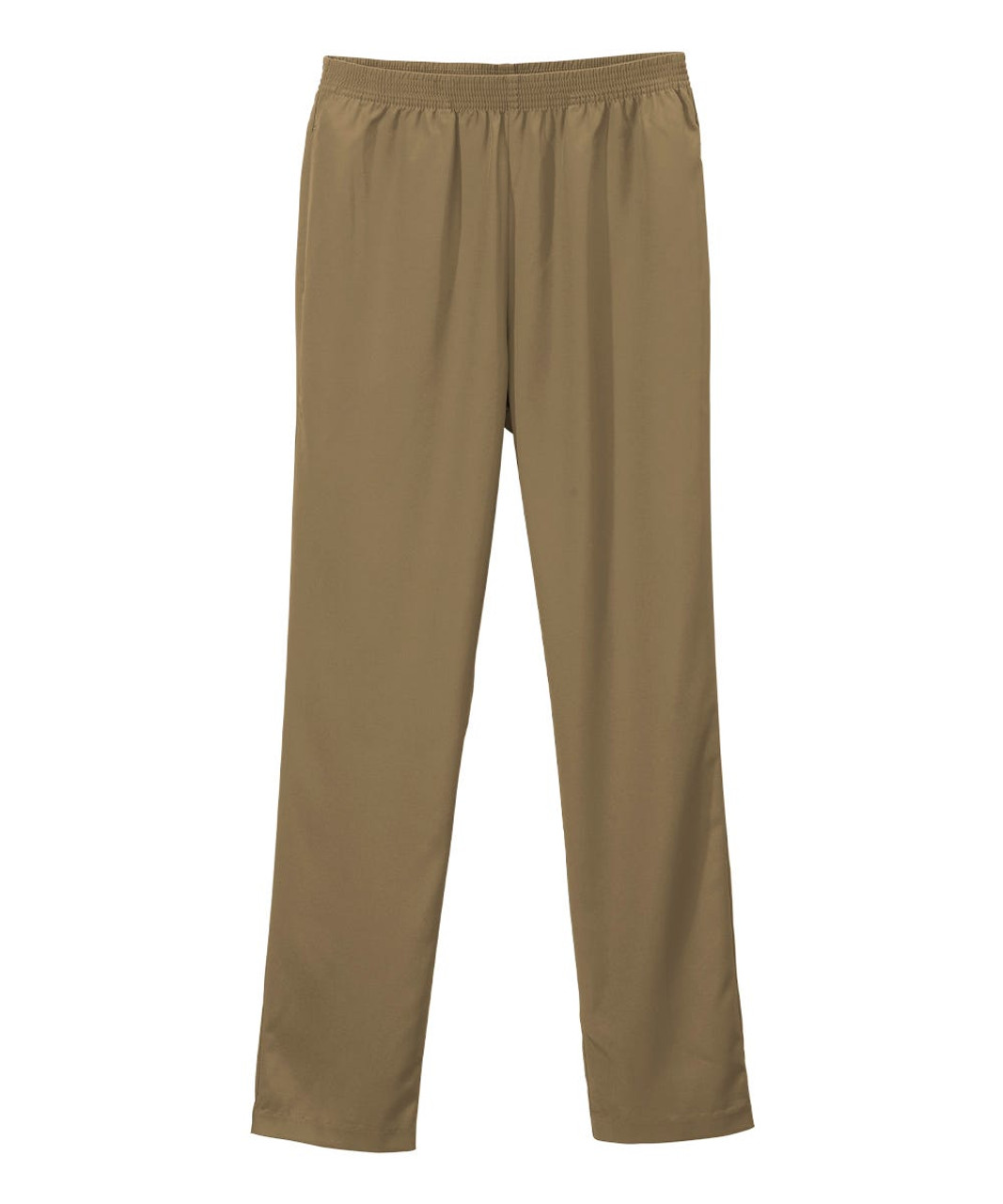 Silverts SV13100 Women's Pull On Pants - Senior Women's Pull-on Petite Gabardine Pant Taupe, Size=40P, SV13100-TAUW-40P