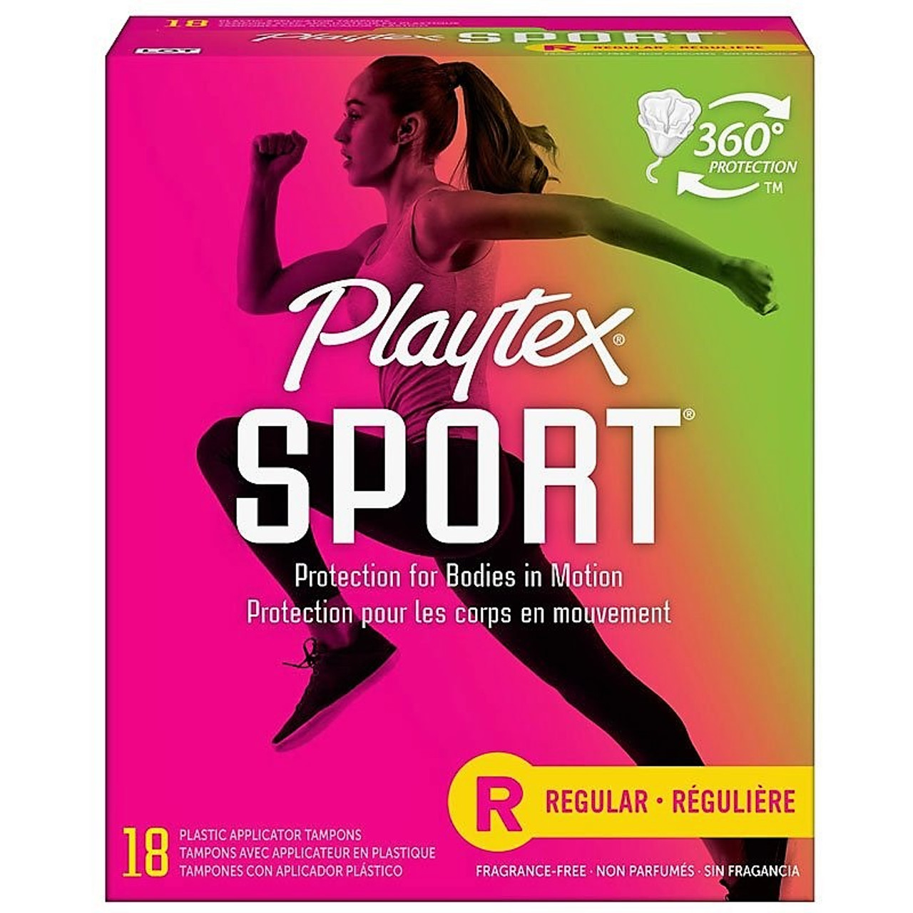 PLAYTEX 8109 TAMPON SPORT Unscented Regular 216/Case