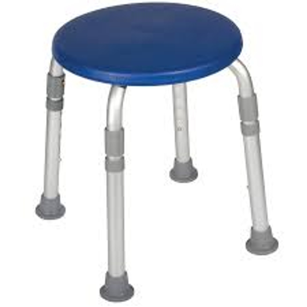 Drive 12004KDRB-1 Adjustable Height Bath Stool, Blue