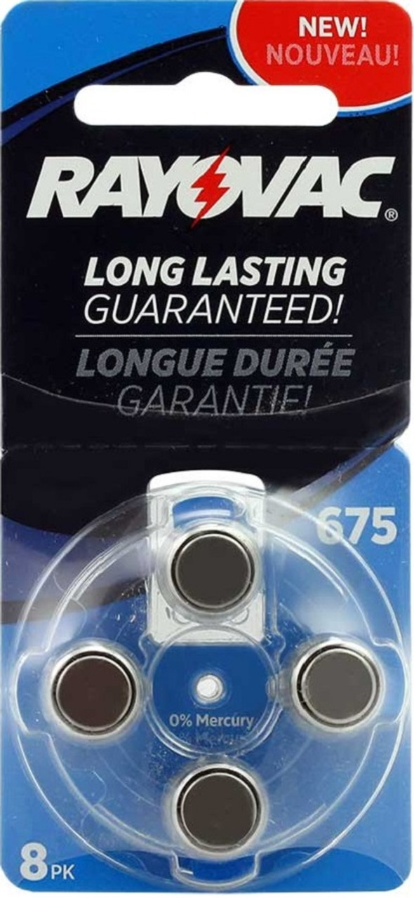 ENERGIZER L675ZA-8ZM RAYOVAC HEARING AID BATTERIES #675 PK/8