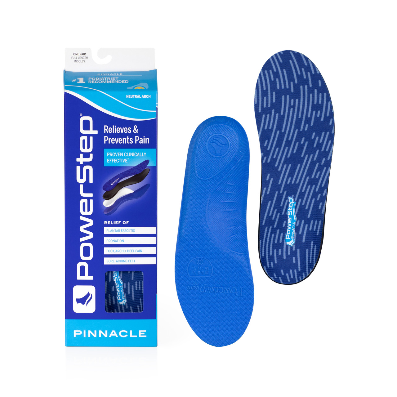 POWERSTEP 5005-01 PINNACLE NEUTRAL WOMENS ARCH SUPPORTING INSOLES
