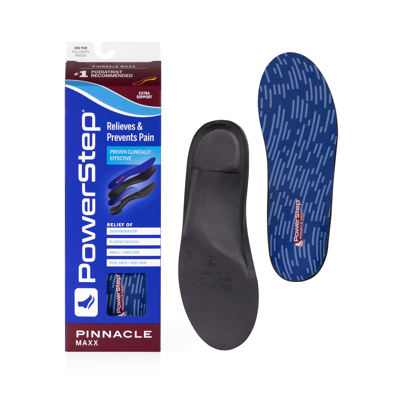 POWERSTEP 5015-01 PINNACLE MAXX WOMENS SUPPORT NEUTRAL ARCH SUPPORTING INSOLES