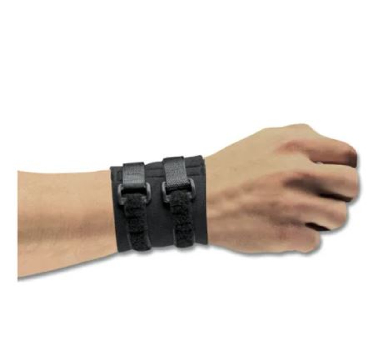 DOUBLE BUCKLE WRIST SUPPORT, 0720 BLA SM/MD