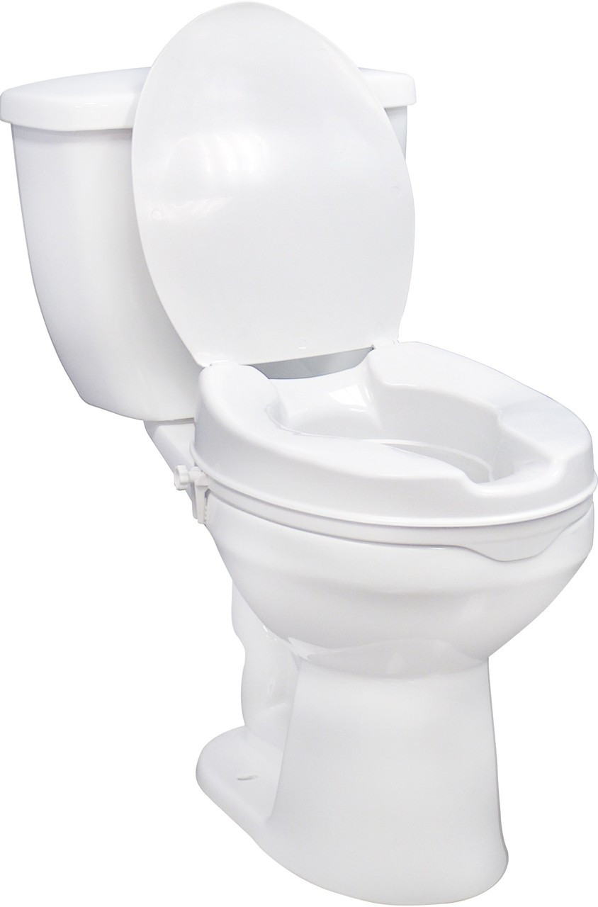 Raised Toilet Seat with Lock, 4" (RTL12064)