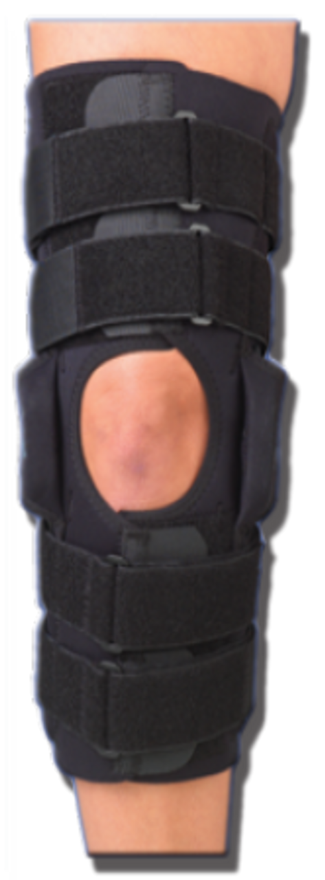 GRIPPER 16" HINGED KNEE WITH ROM HINGES NEOPRENE - MED, 117134