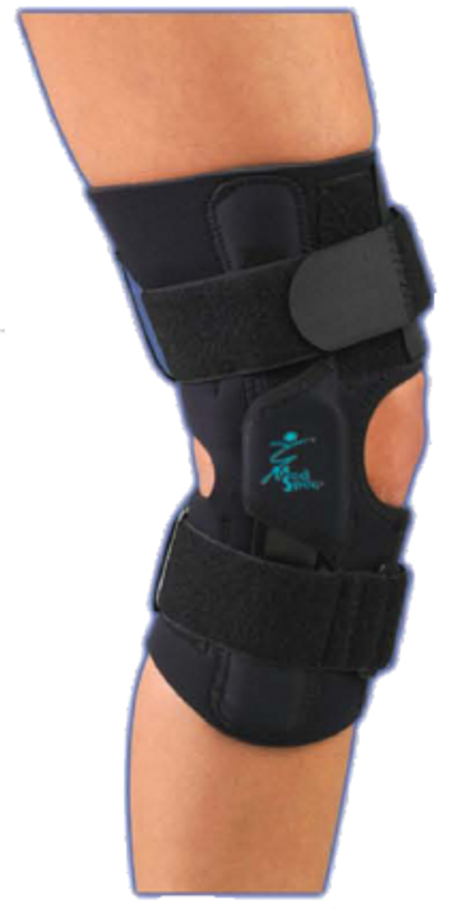 GRIPPER 16" HINGED KNEE WITH ROM HINGES NEOPRENE - MED, 117134