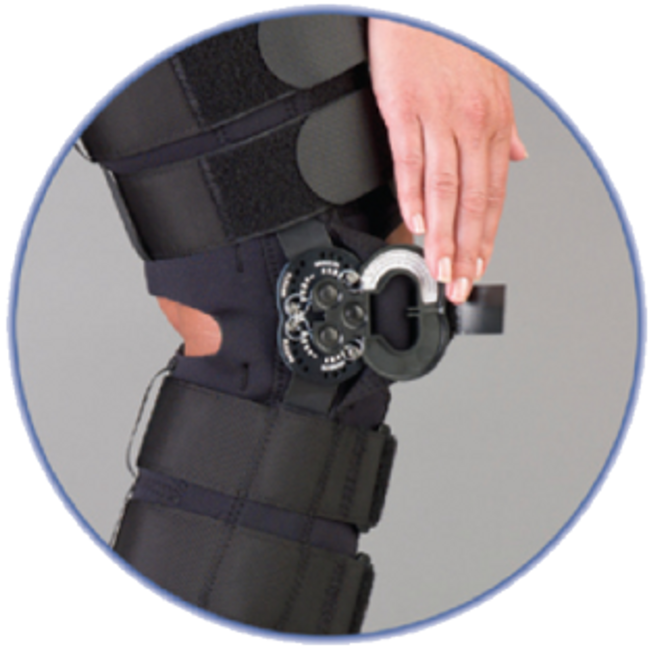 GRIPPER 16" HINGED KNEE WITH RANGE OF MOTION HINGES "COOLFLEX" - SM, 117142