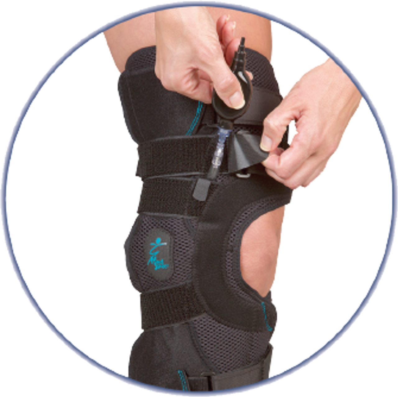 AIRSHIFT OA KNEE BRACE, RIGHT MEDIALE/LEFT LATERALE -LARGE/X-LARGE, 117196