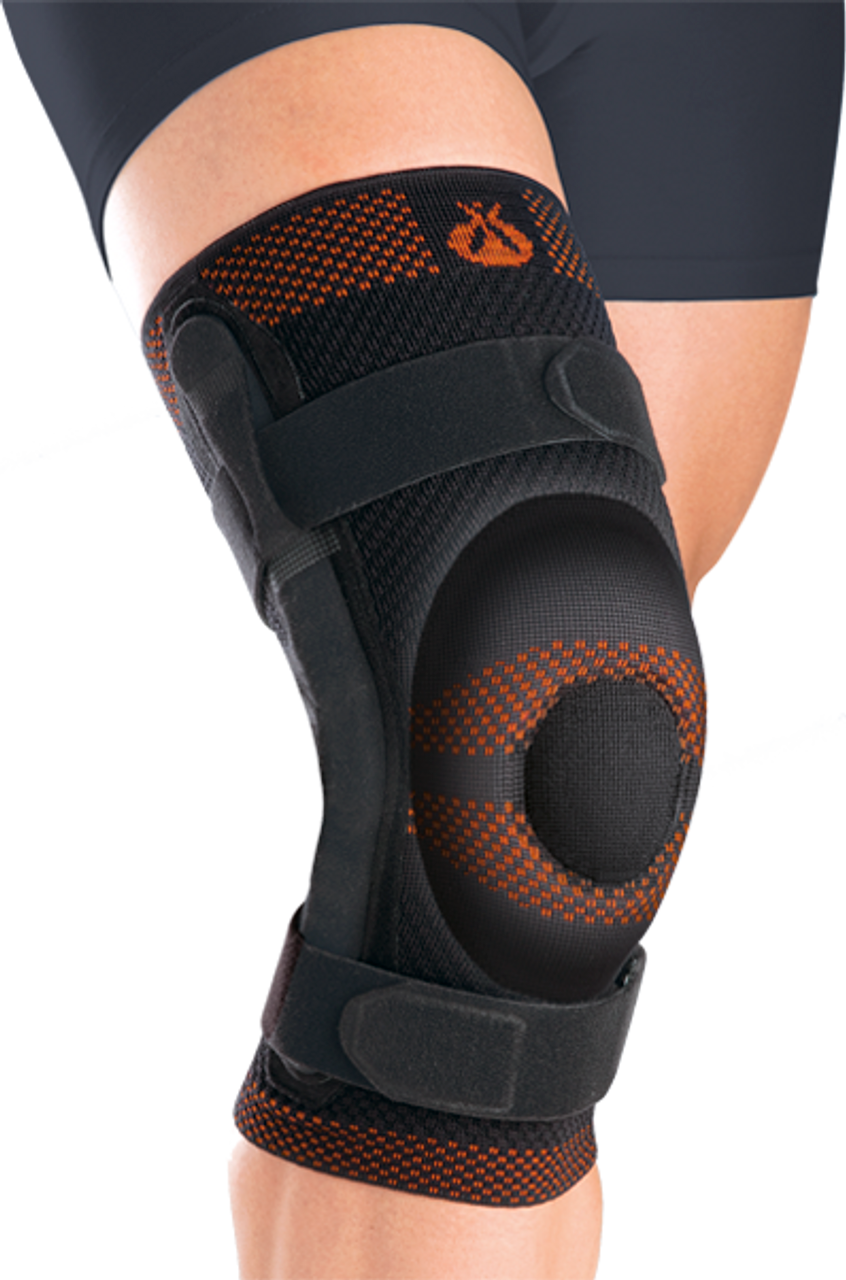 RODISIL CLOSED PATELLA SUPPORT w/ PAD AND POLYCENTRIC HINGES - 4XL/8, 9106-4XL