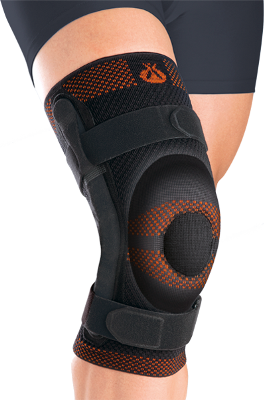 RODISIL CLOSED PATELLA SUPPORT w/ PAD AND POLYCENTRIC HINGES - 5XL/9, 9106-5XL