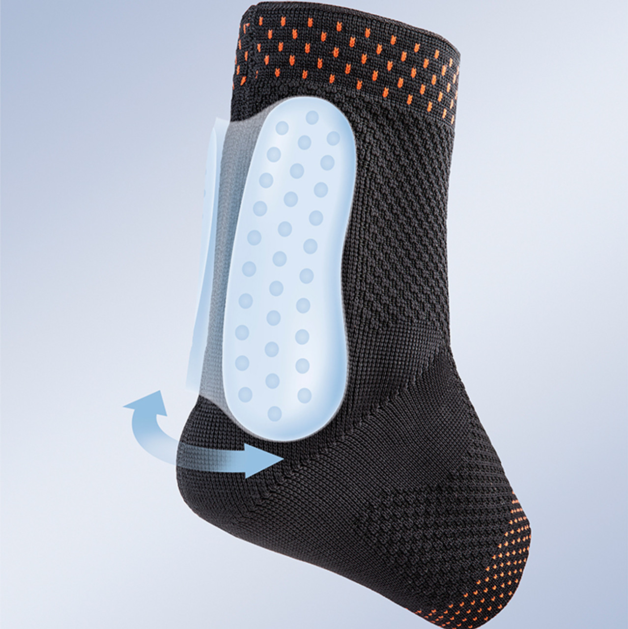 ANKLE BRACE w/ ACHILLES TENDON PAD AND HEEL CUSHION-XL/5, 9402-XL