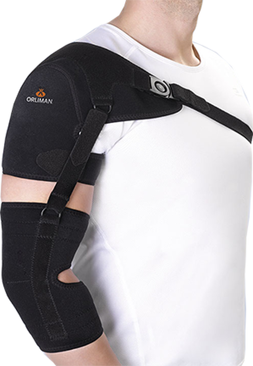 SHOULDER SUPPORT WITH ARM AND FOREARM STRAP RIGHT LARGE/3, 94303D-LG