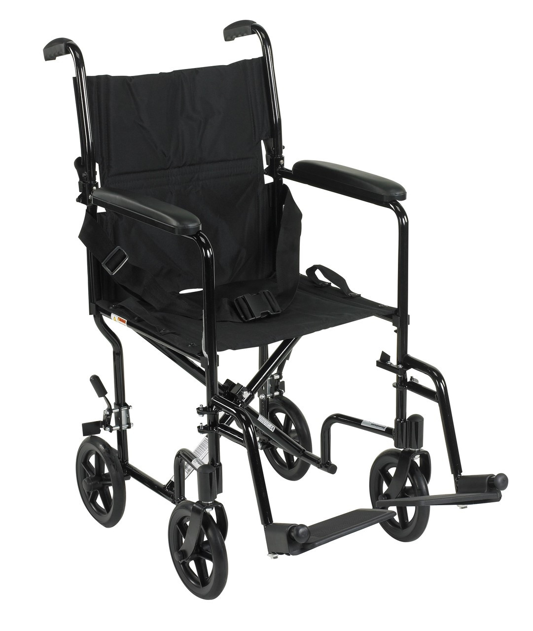 Drive ATC17-BK Aluminum Lightweight Transport Wheelchair, 17" Seat, Black