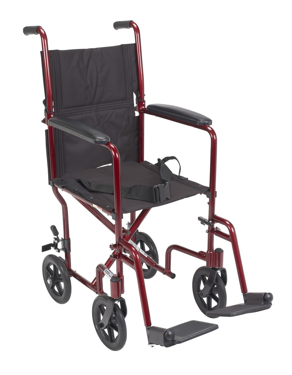 Drive ATC19-RD Lightweight Transport Wheelchair, 19" Seat, Red (ATC19-RD)