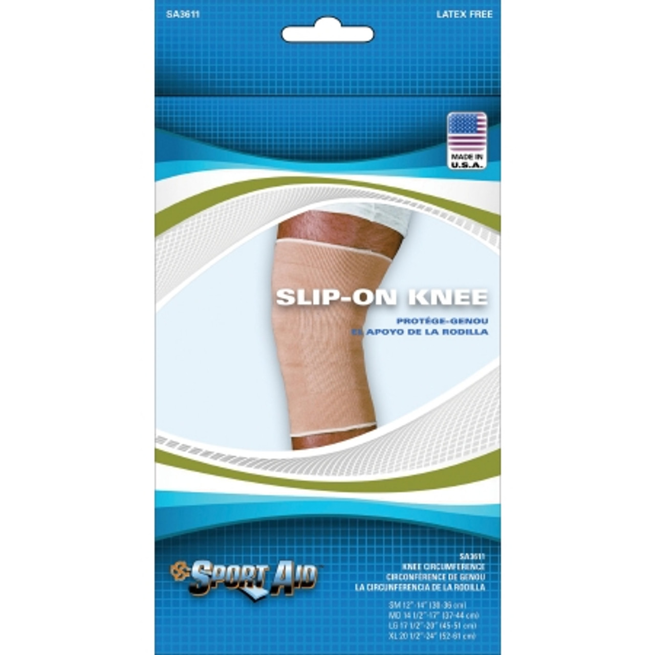 SA3611 - 11" SLIP-ON KNEE - X-LARGE, SA3611 BEI XL