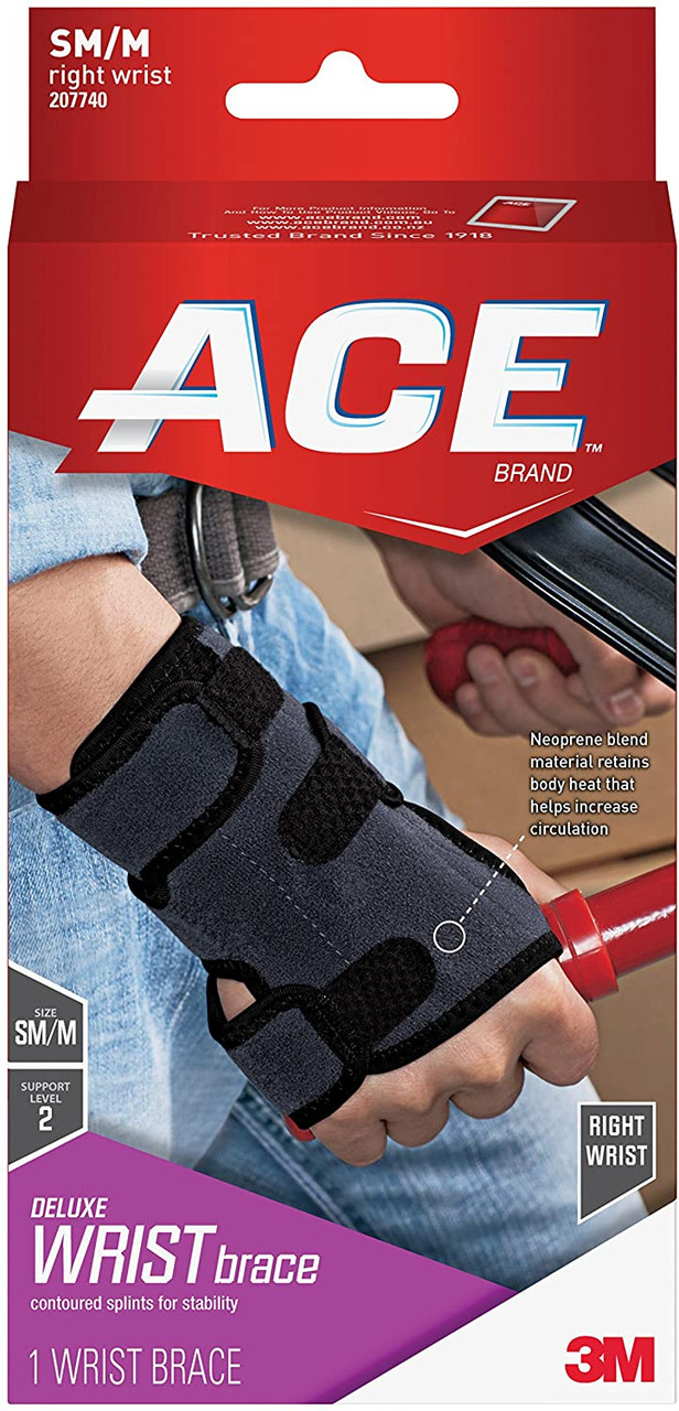 SA3900 DELUXE WRIST BRACE - LEFT X-LARGE, SA3900 BLA XLL