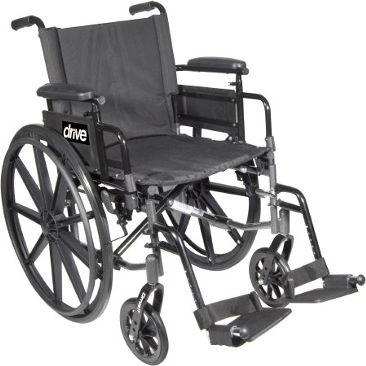 Drive C418ADFASV-SF Cirrus IV Lightweight Dual Axle Wheelchair with Adjustable Arms, Detachable Full Arms, Swing Away Footrests, 18" Seat (C418ADFASV-SF)