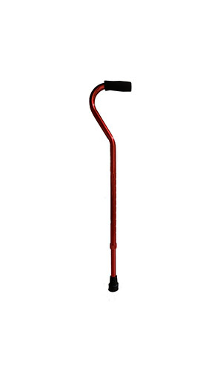 Lifesupply CA-3140LA Height Adjustable Lightweight Offset Handle Walking Cane