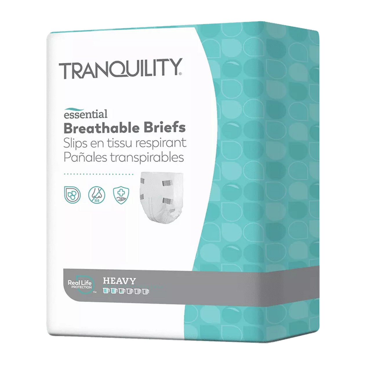 Tranquility 2744 Essential Breathable Briefs  Small, 10x10s