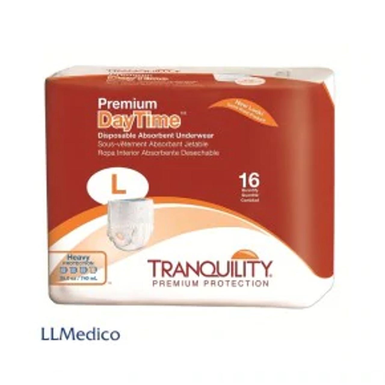 Tranquility 2108 Tranquility Premium DayTime Disposable Absorbent Underwear XXL-Plus, 4x12s