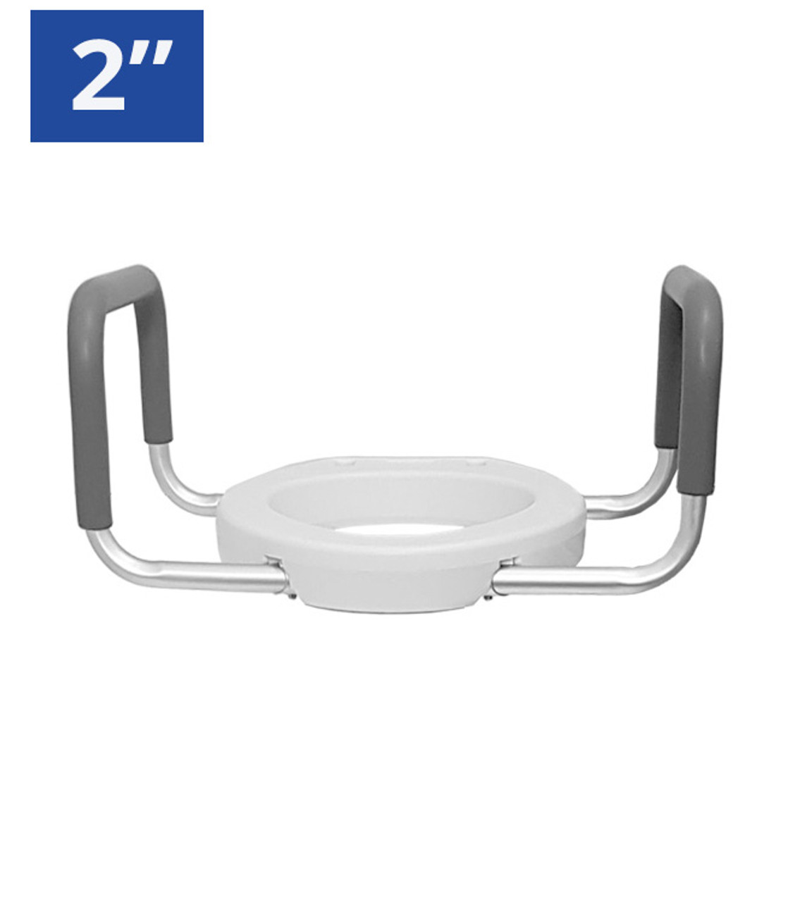 MOBB MHRTSA2 Standard 2” Raised Toilet Seat with Arms