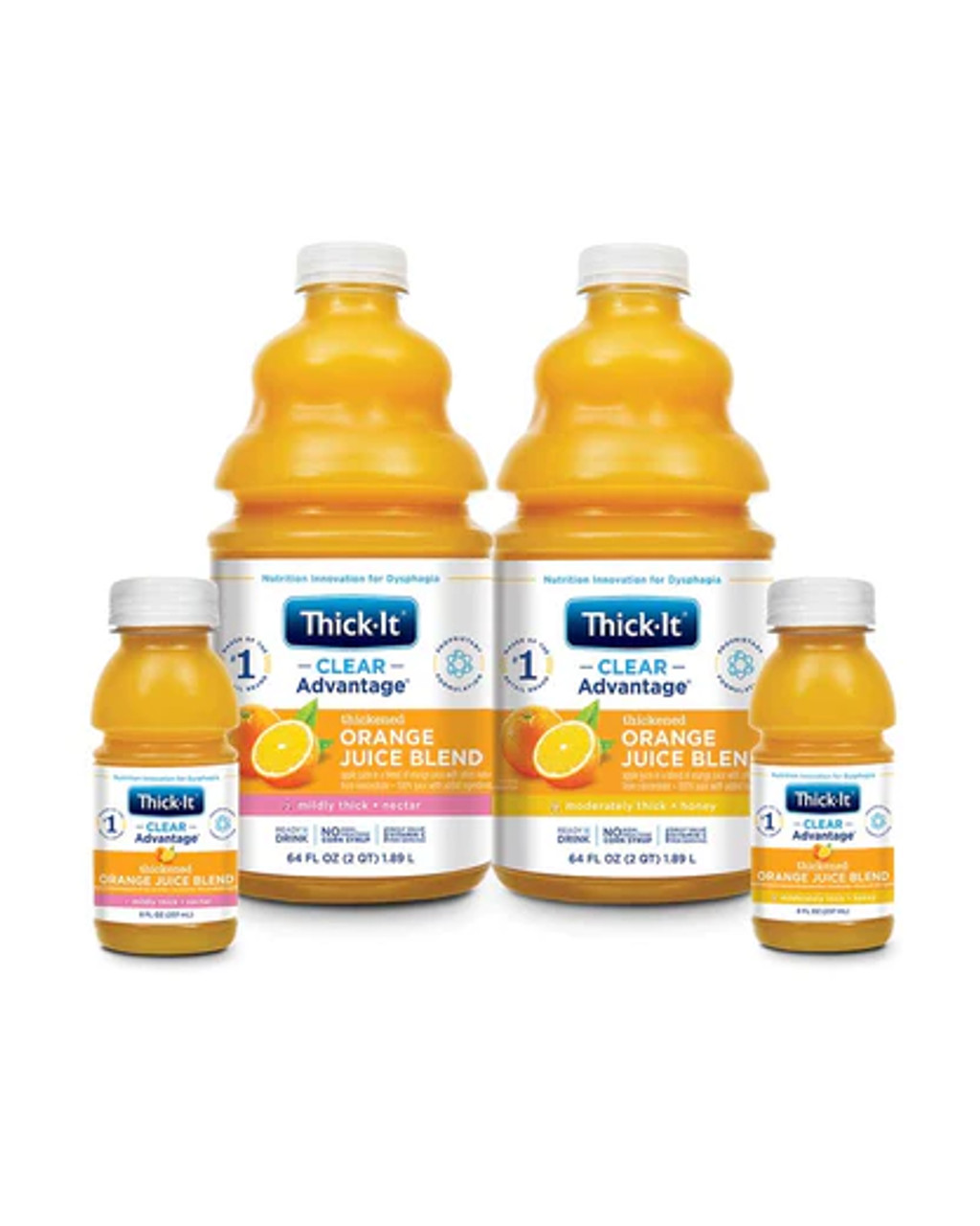 Thick-It B478 Clear Advantage Thickened Orange Juice - Mildly Thick (Nectar) 236ml x 24 case