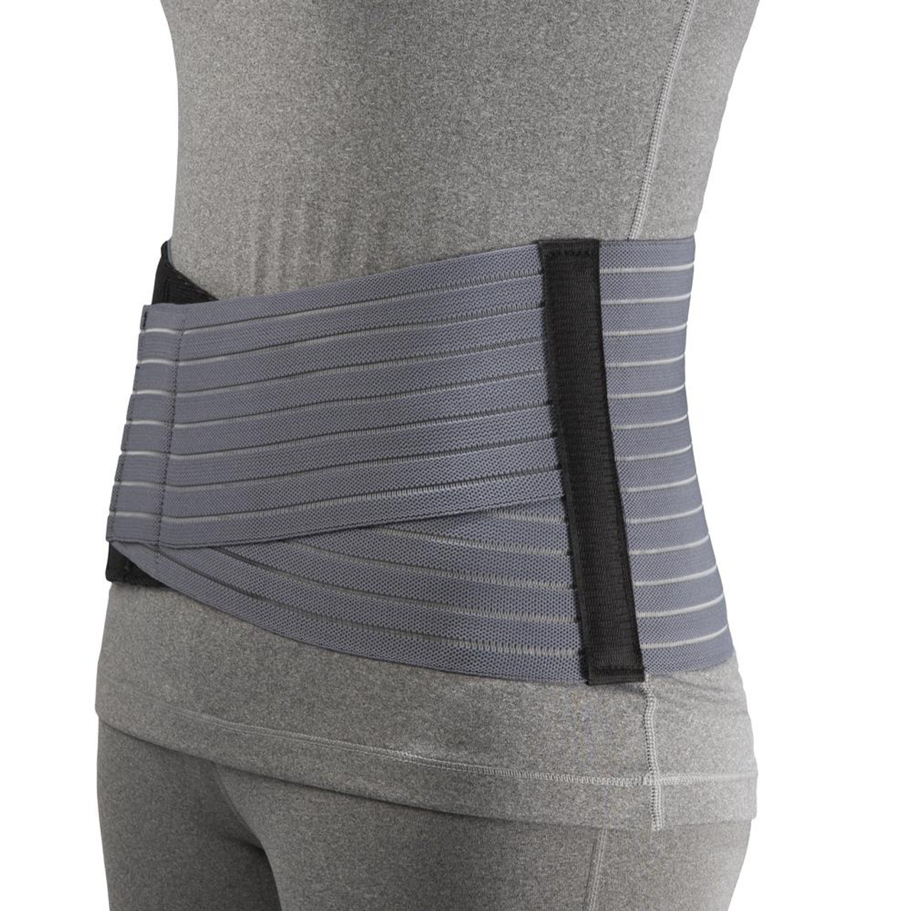 OTC 2889-2L 7" LIGHTWEIGHT ELASTIC LUMBOSACRAL SUPPORT XLarge (45-48" HIP) GREY, LATEX-FREE, Each