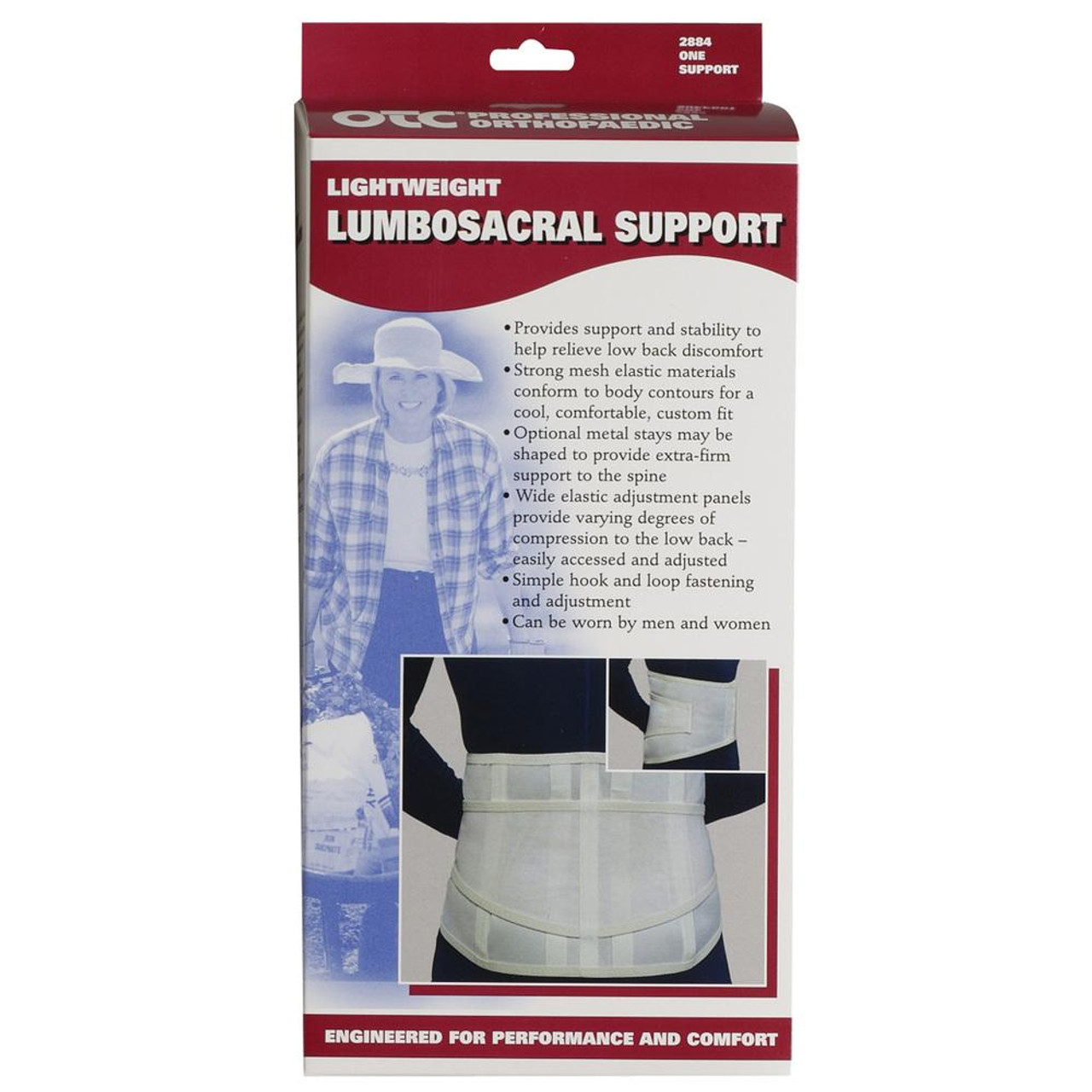 Lightweight Lumbo-Sacral Support Large 2884-L