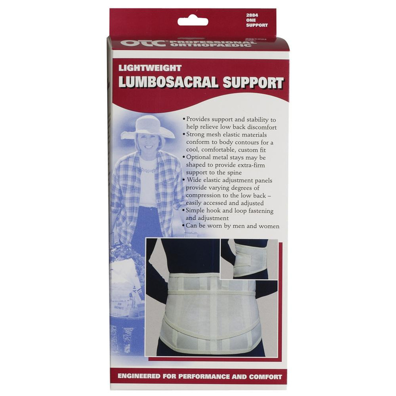 2884 / LIGHTWEIGHT LUMBOSACRAL SUPPORT – OTCBrace