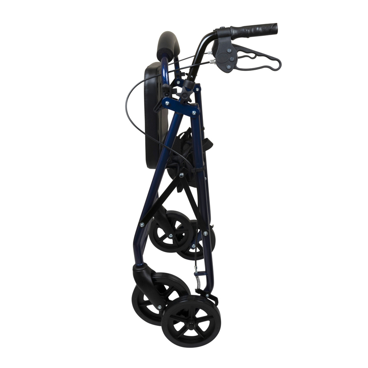 ProBasics Deluxe Aluminum Rollator with 8-inch Wheels, Blue