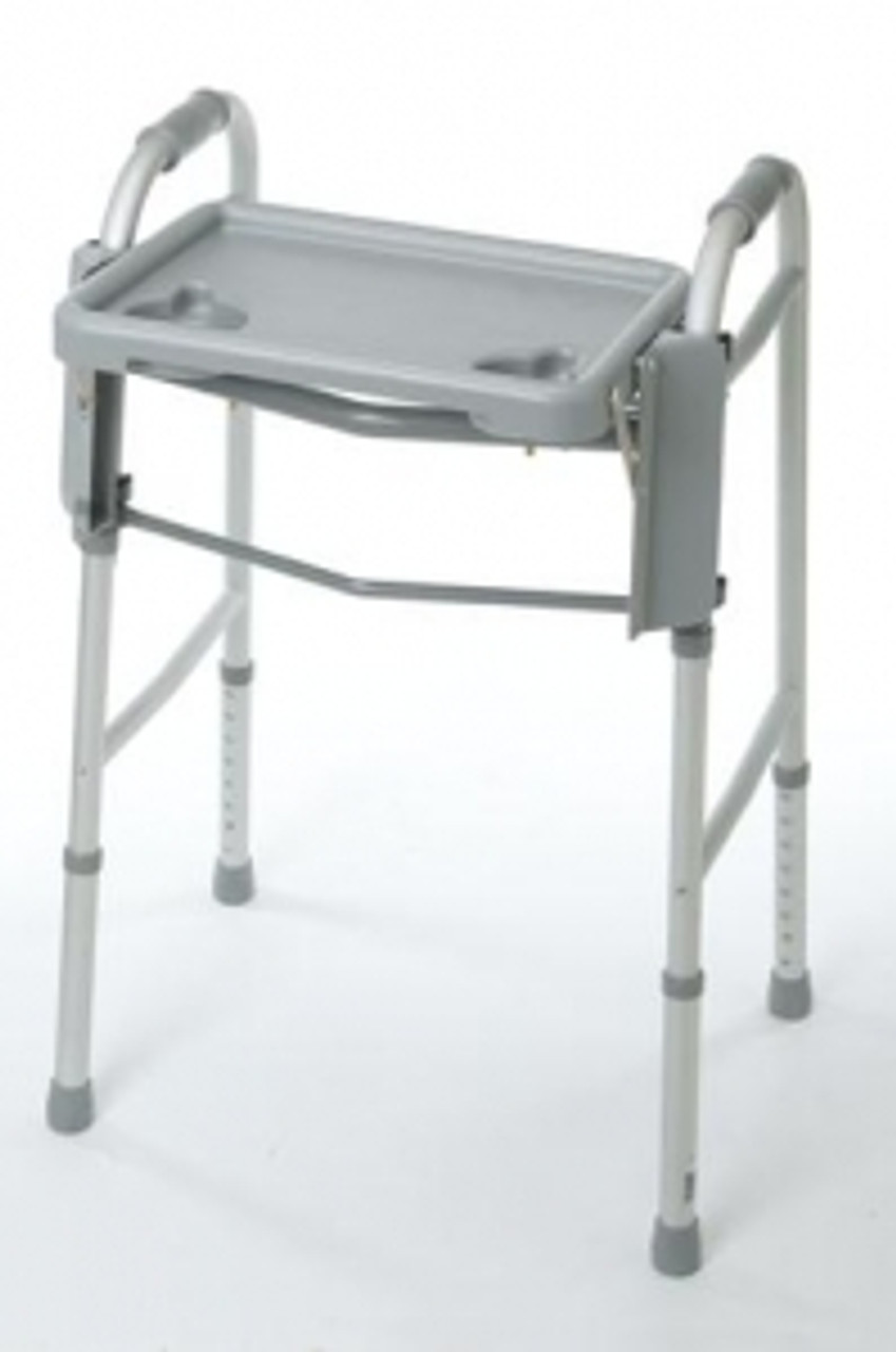 Ideal for carrying cups, plates and other items from room to room
Convenient folding design for easy storage
Can be easily attached to a walker
Walker sold separately