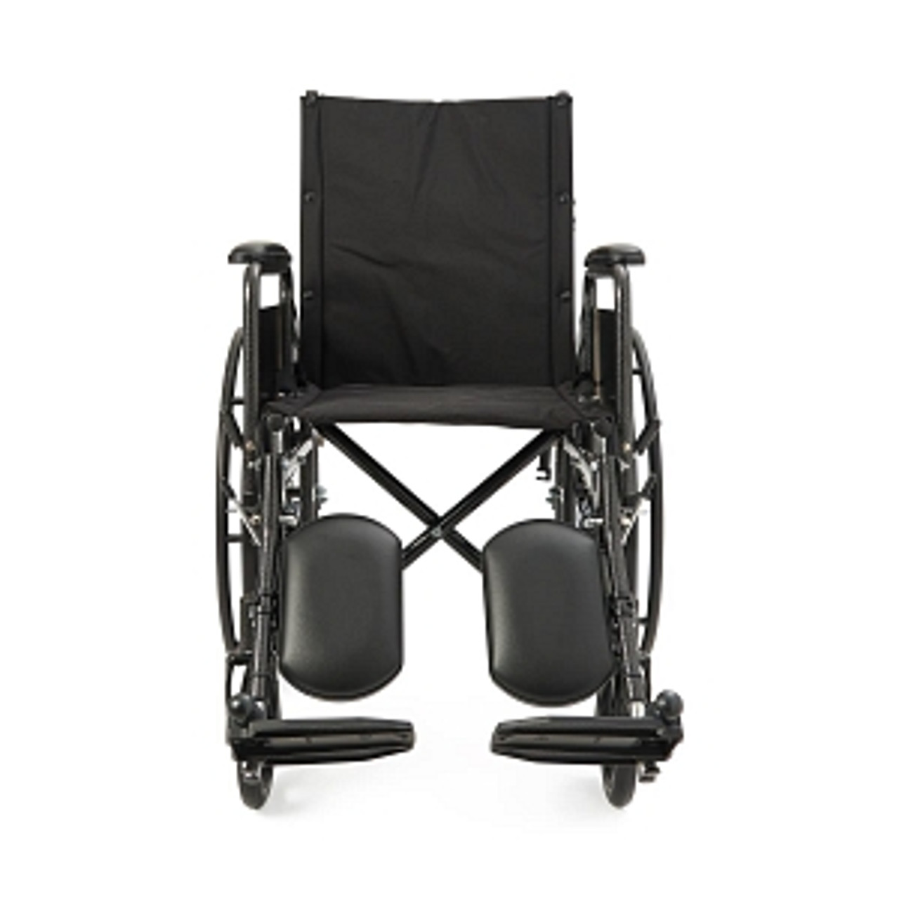Reclining wheelchair with desk-length arms and elevating leg rests
Nylon construction for easy cleaning
300 lb. weight capacity