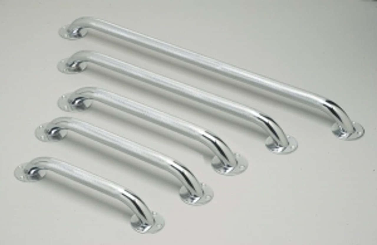 Knurled-texture steel bars are easy to grip even in wet bathing areas
Use in the kitchen, along stairways or in the laundry room for additional fall prevention
Mount vertically or horizontally with the included hardware
Comes in retail packaging
