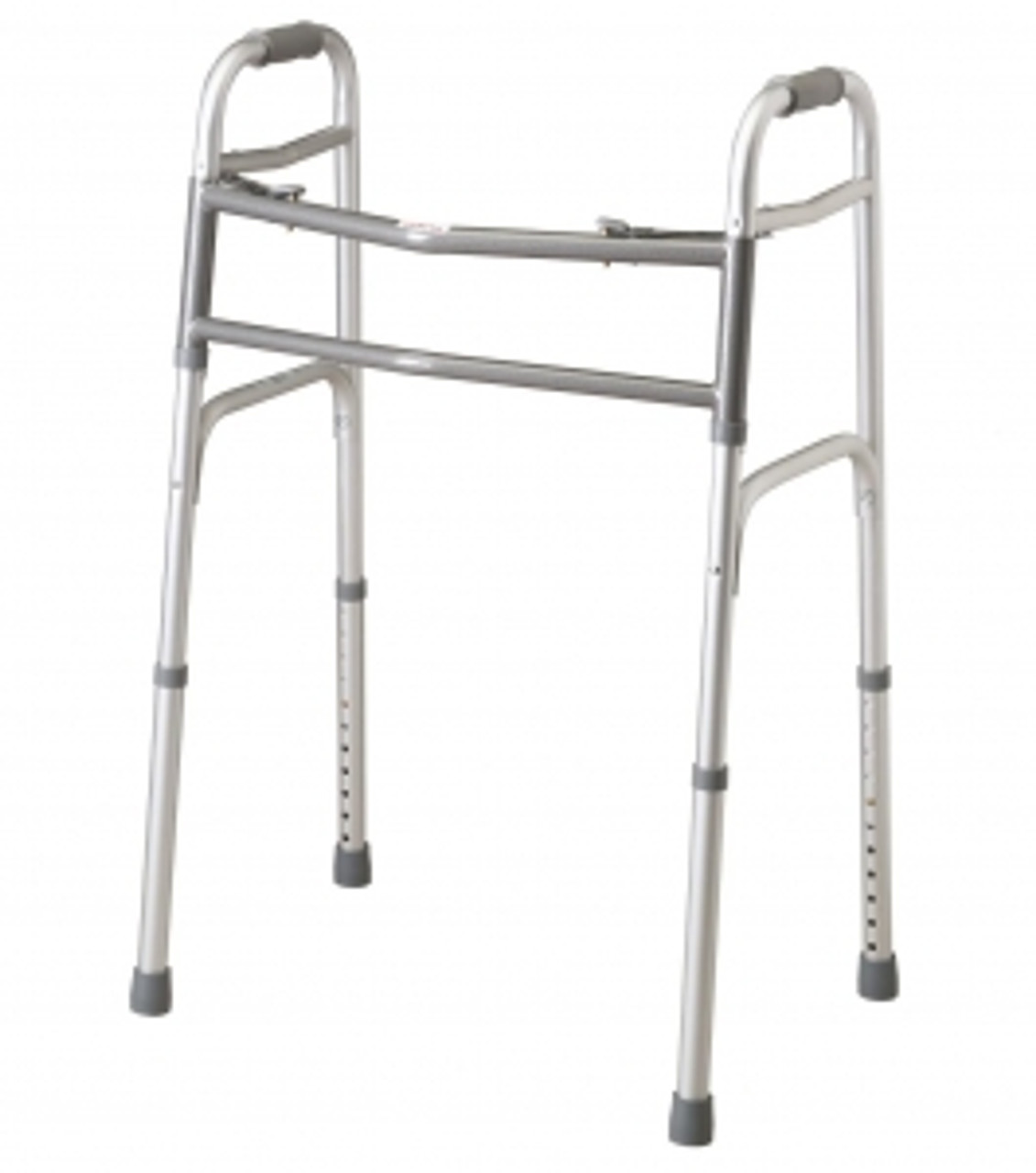 Higher weight capacities keep larger patients active and moving
Extra-wide frames give larger patients a more comfortable fit
Two-button folding capabilities let patients receive support through narrow spaces
Frame with front cross brace and dual side braces provides durability