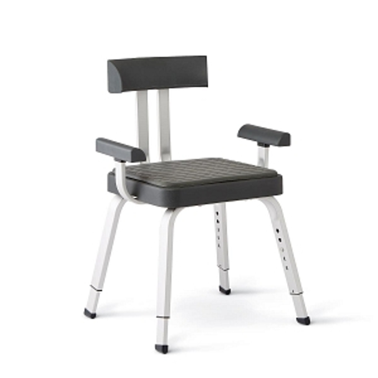 Momentum shower chair with Microban* antimicrobial treatment
Comes with armrests, backrest, padded seat, and slip-resistant feet
Supports up to 250 lb.
Comes in retail packaging

*These antimicrobial properties are built in to protect the product. The product does not protect users or others against bacteria, viruses, germs or other disease-causing organisms.