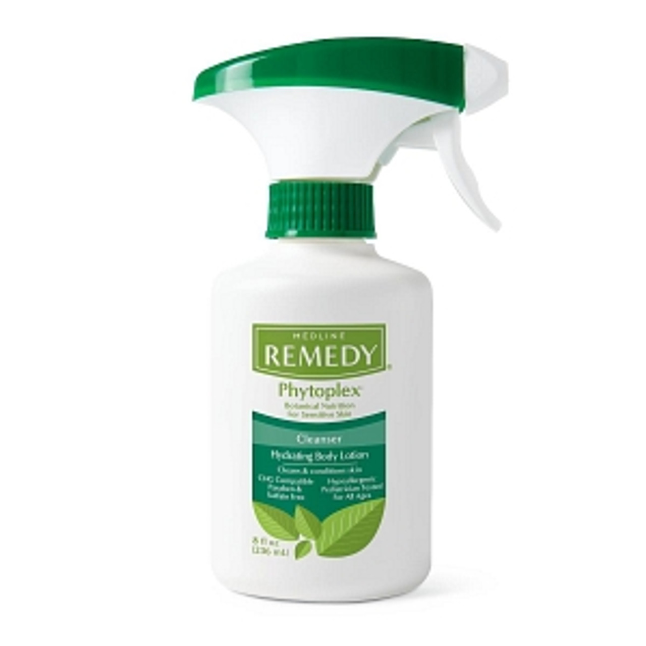 No-rinse lotion formula helps cleanse and moisturize the skin in one application; also great for removing sticky barriers and pastes
Added botanicals provide nourishment
Convenient trigger sprayer for easy application
Sulfate- and paraben-free and pH balanced
Pediatrician tested and ideal for all ages