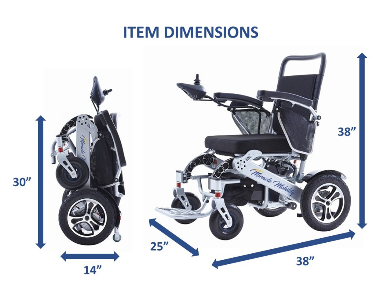 Miracle Mobility Platinum 8000 Folding Electric Wheelchair